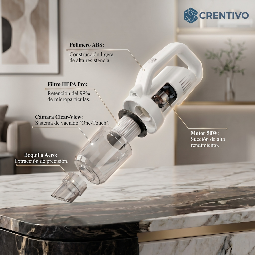 Aspiradora Inalámbrica Crentivo VC-500
